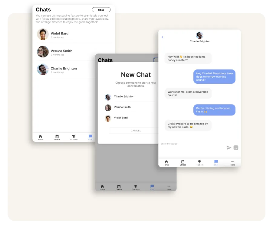 Создайте приложение для чата без изображения кода