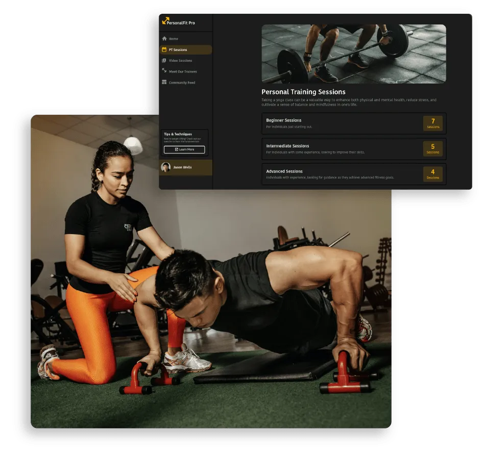 Продажа индивидуальных тренировок