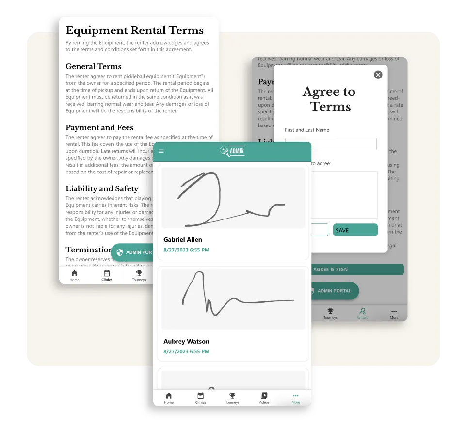 Используйте изображение приложения для онлайн-подписи