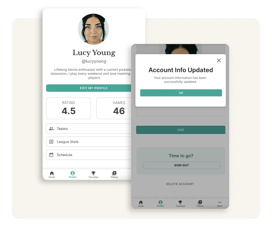 Настройки учетной записи в приложениях Image