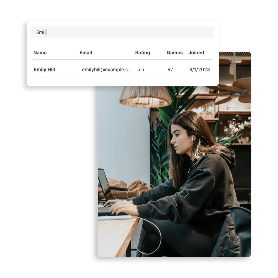 Поиск пользователей приложений