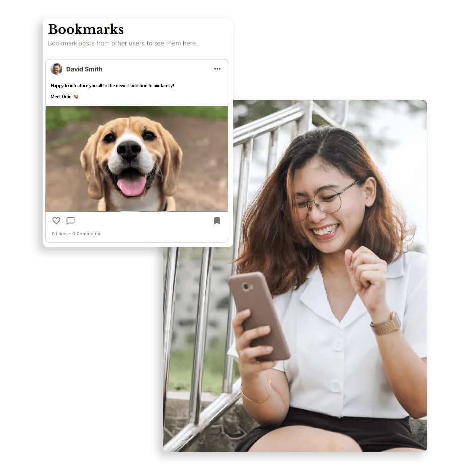 Добавляйте посты в закладки, чтобы пересмотреть их позже