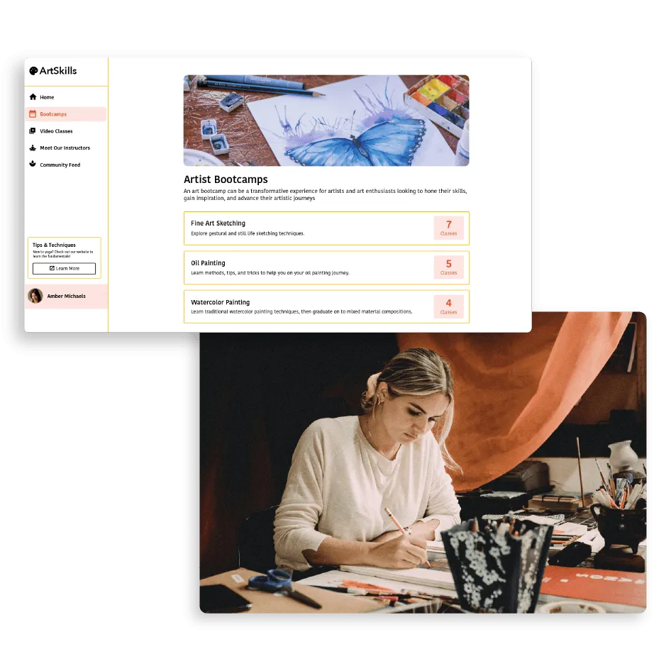 Предлагайте учебные курсы и вебинары