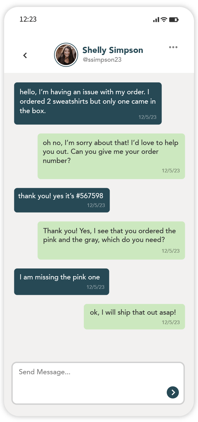 Обмен сообщениями