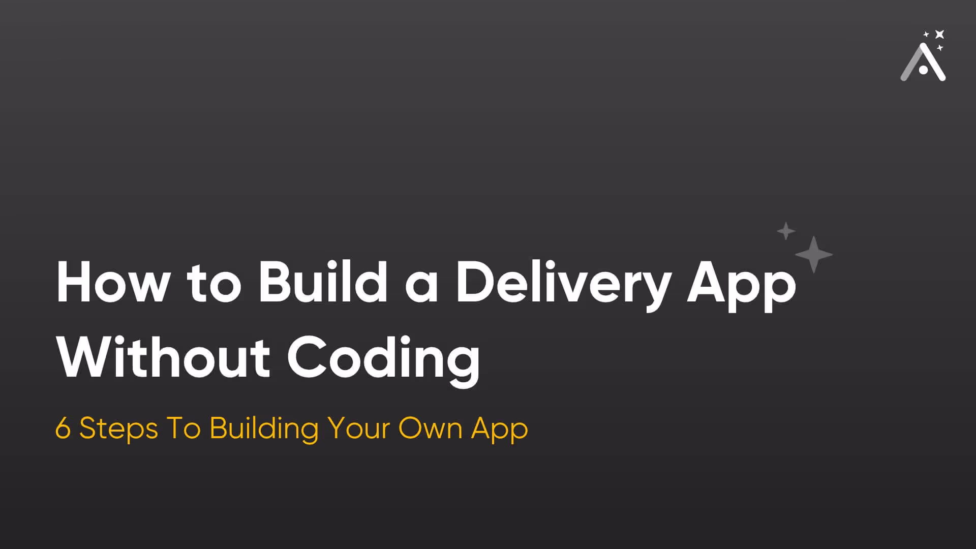 Как создать приложение для доставки без кодирования
