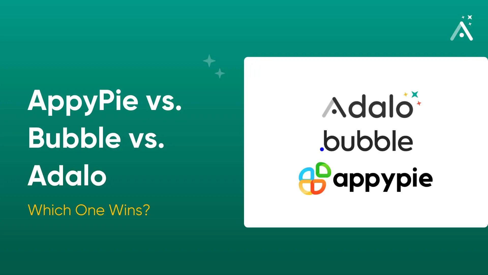 AppyPie против Bubble против Adalo: кто победит?