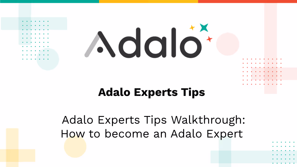 Adalo Experts Tips Walkthrough: Как стать экспертом Adalo