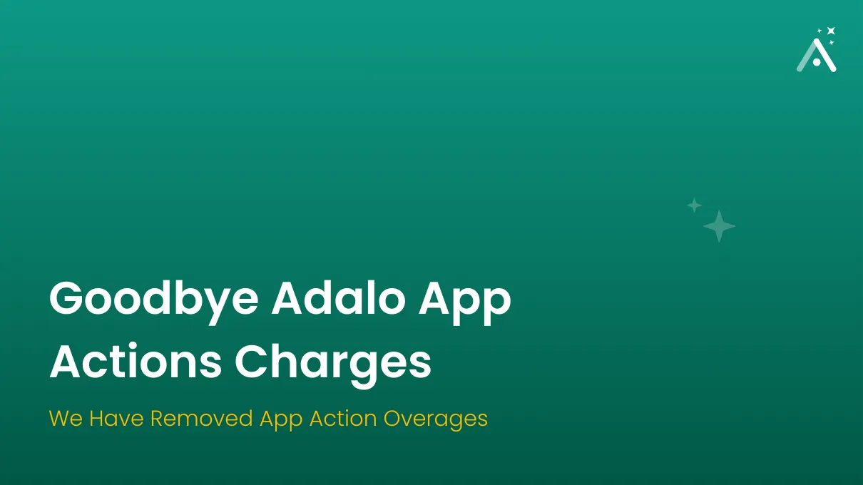 Прощайте Adalo App Actions Charges