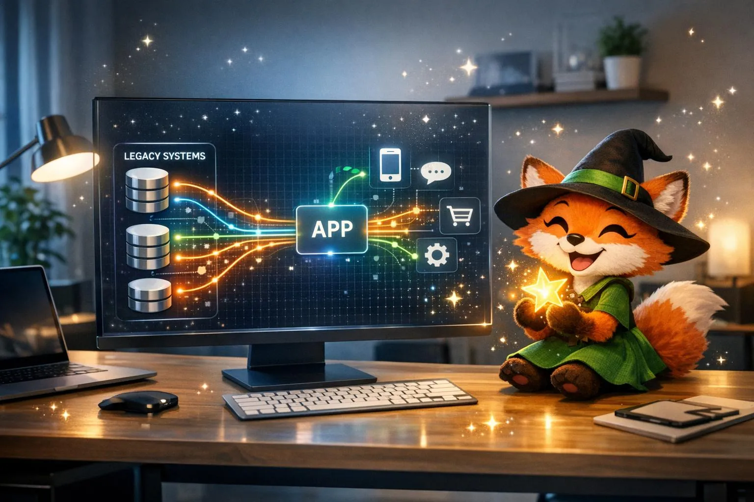 Как создать приложение, включающее данные из любой устаревшей системы?