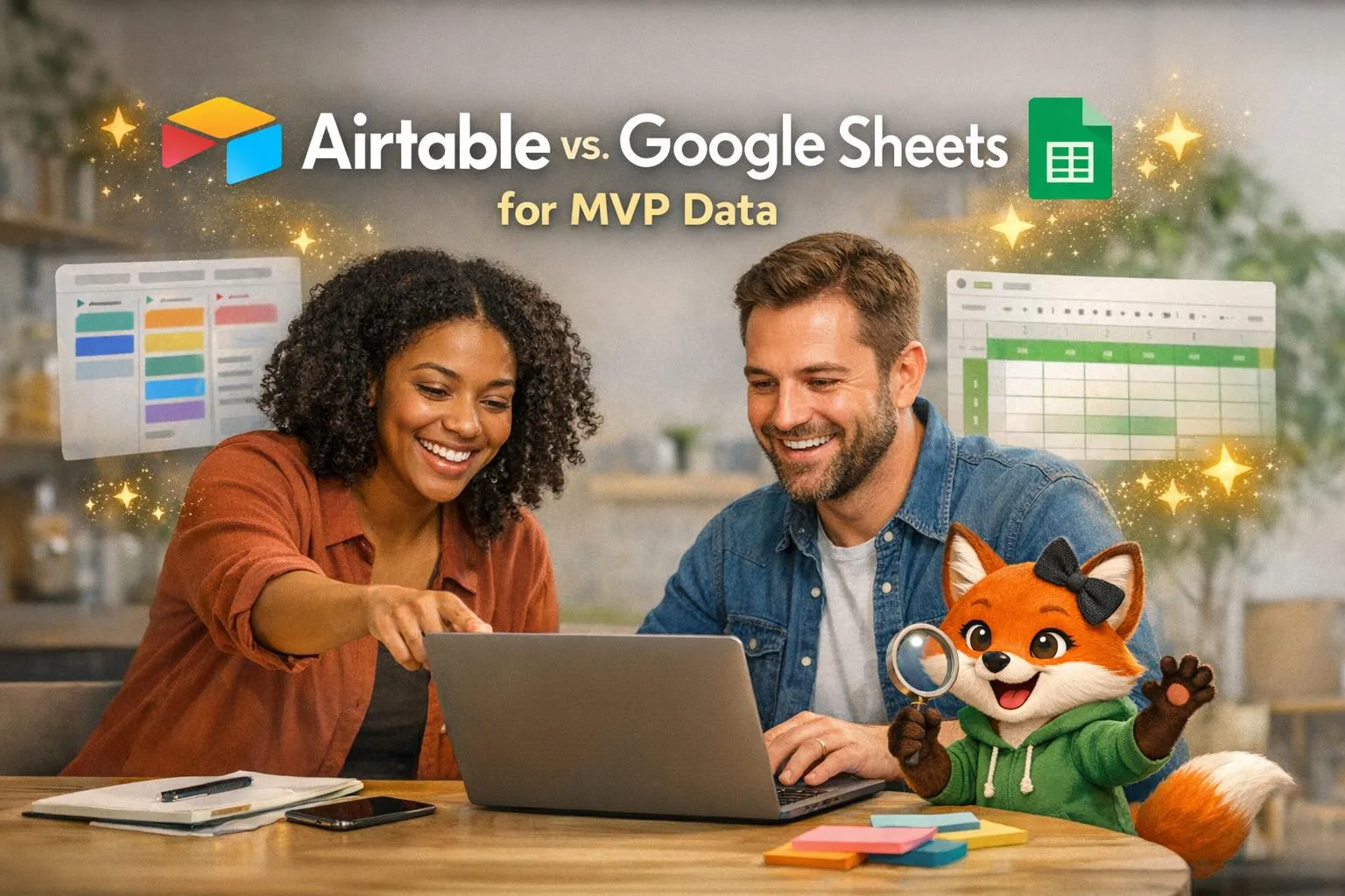 Airtable против Google Sheets для данных MVP