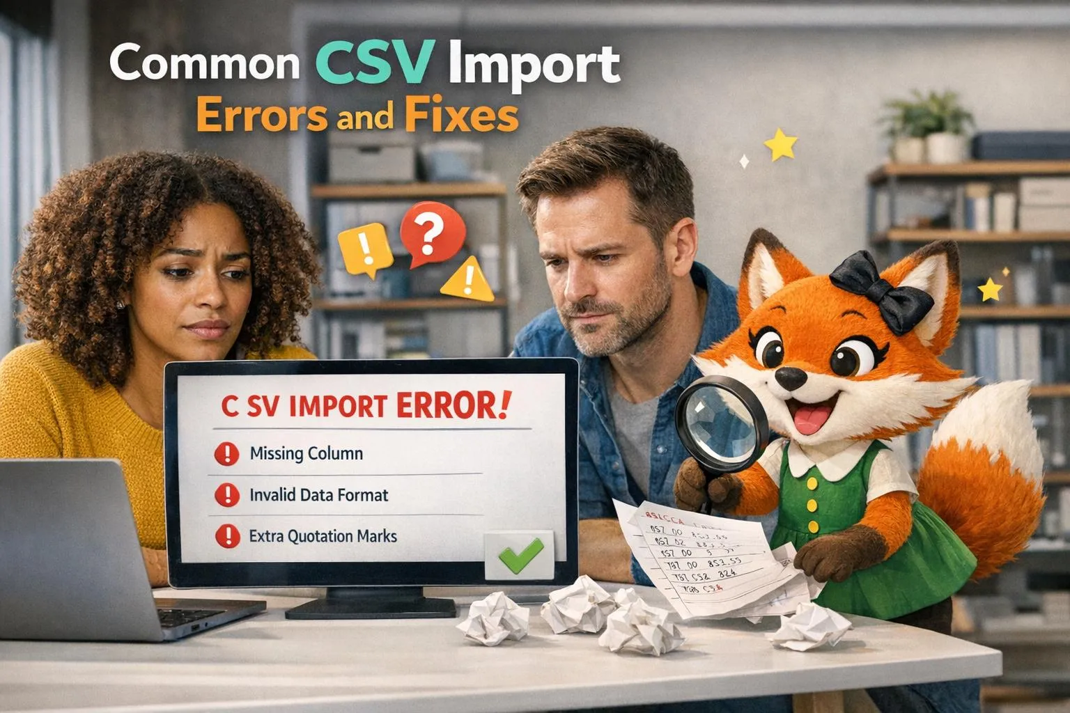 Распространенные ошибки при импорте CSV-файлов и способы их устранения