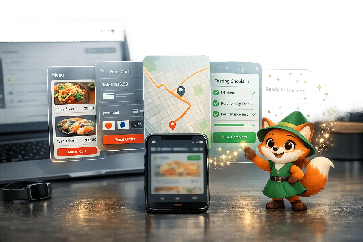 Как создать приложение для доставки еды без программирования в 2026 году