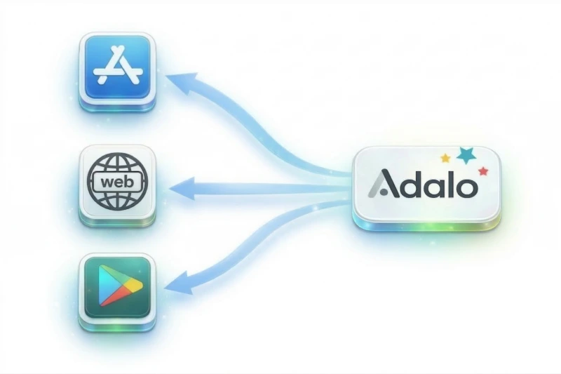 Публикация приложений Adalo в Apple App Store, Google Play и в Интернете